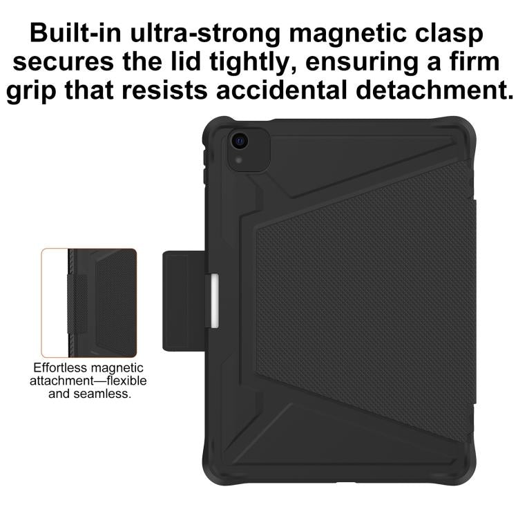 Mutural Plain Series Vegan Leather Tablet Case — Black