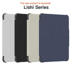 Mutural LiShi Series Y-shaped Multi-fold Vegan Leather Tablet Case — For iPad Air 11 2026 / 2025 / 2024