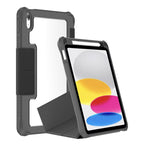 Mutural LiShi Series Y-shaped Multi-fold Vegan Leather Tablet Case — Blue