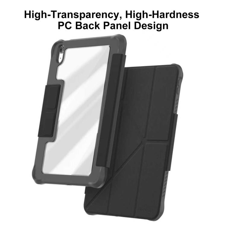 Mutural LiShi Series Y-shaped Multi-fold Vegan Leather Tablet Case — Beige
