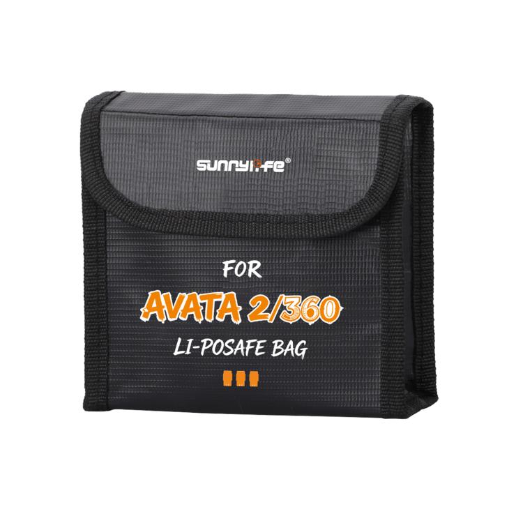 For DJI Avata 2 / 360 Sunnylife Battery Explosion-proof Safe Bag Protective Li-Po Safe Bag — For 2pcs Batteries