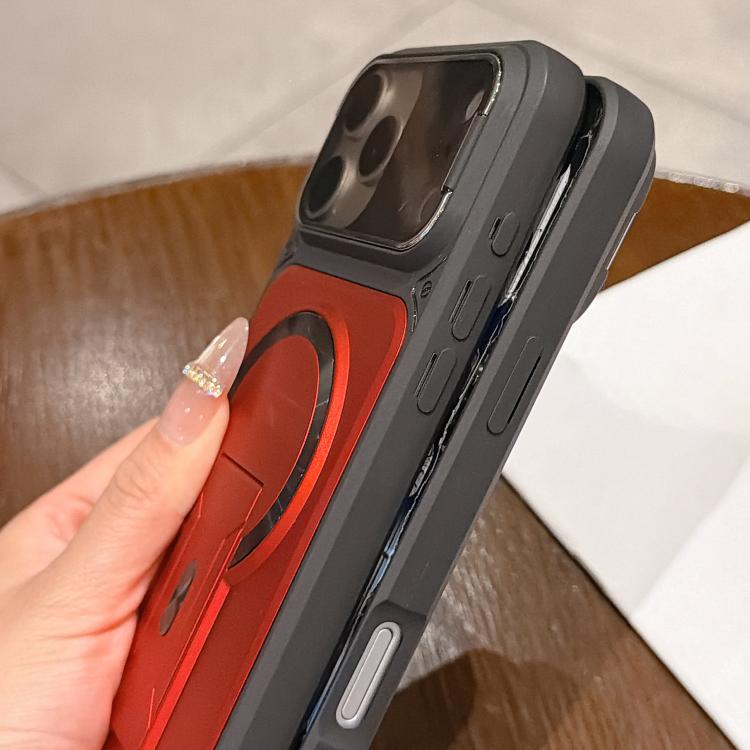 Shockproof Lens Cover Magnetic Phone Case with Hidden Holder