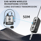 DEBRA DT-01 Ear-worn UHF Wireless Microphone System 1 TX & 1 RX — DT-01