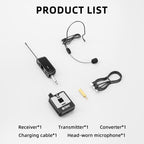 DEBRA DT-01 Ear-worn UHF Wireless Microphone System 1 TX & 1 RX — view 10