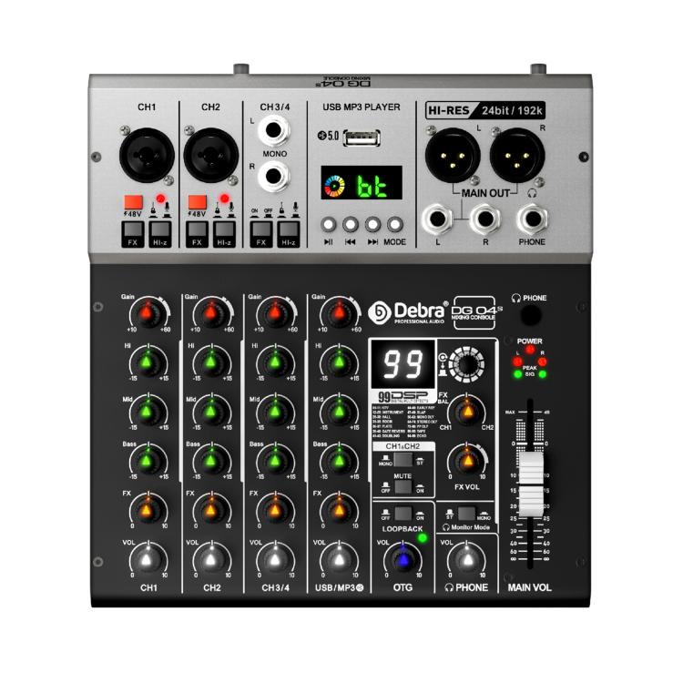 DEBRA DG04S 24bit/192kHz 4-Channels Mixer Sound Card
