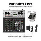 DEBRA DG04S 24bit/192kHz 4-Channels Mixer Sound Card — view 15