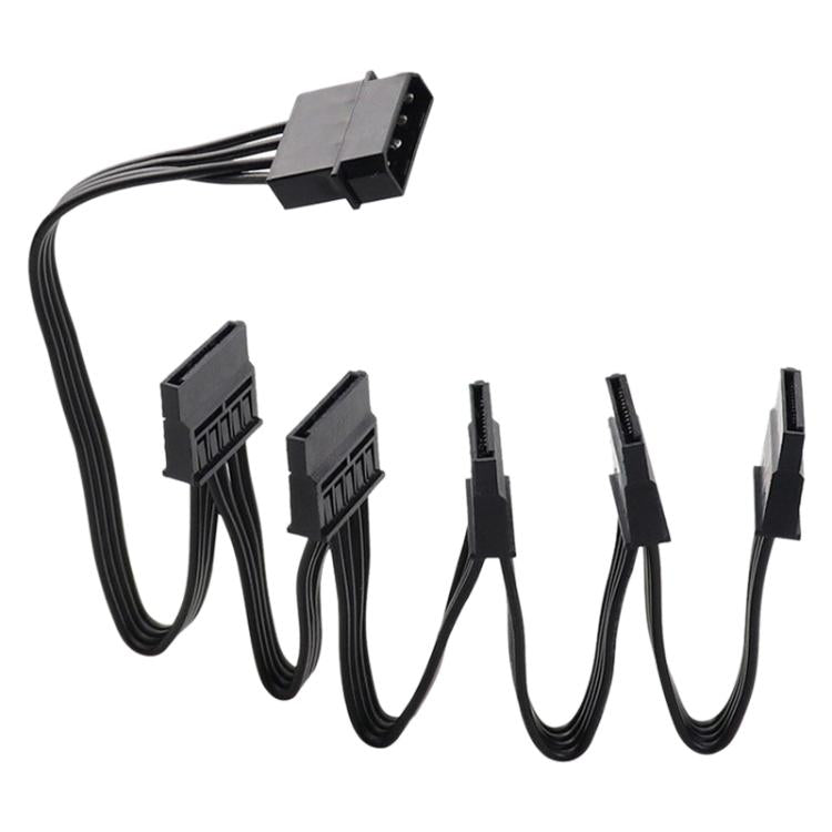 WG194 IDE 4 Pin to 5xSATA 15 Pin 1 to 5 Power Extension Hard Drive Adapter
