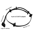 WG194 IDE 4 Pin to 5xSATA 15 Pin 1 to 5 Power Extension Hard Drive Adapter — view 3