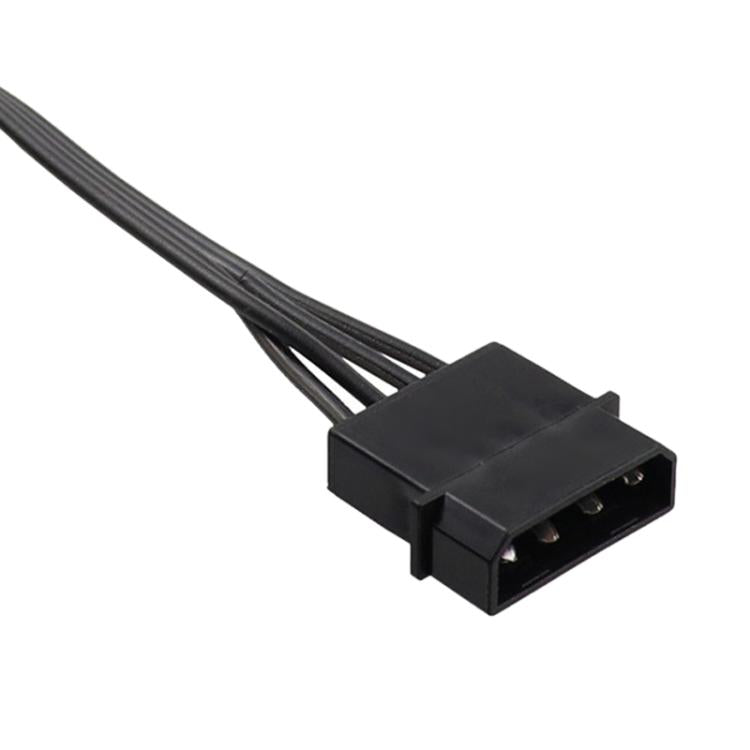 WG194 IDE 4 Pin to 5xSATA 15 Pin 1 to 5 Power Extension Hard Drive Adapter — view 6