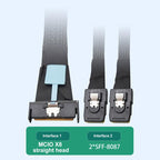 Gen5 MCIO X8 to Dual SFF-8087 Server Data Transfer Cable — view 7