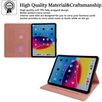 Magpie Embossed Vegan Leather Smart Tablet Case — For iPad 2025 / 2022