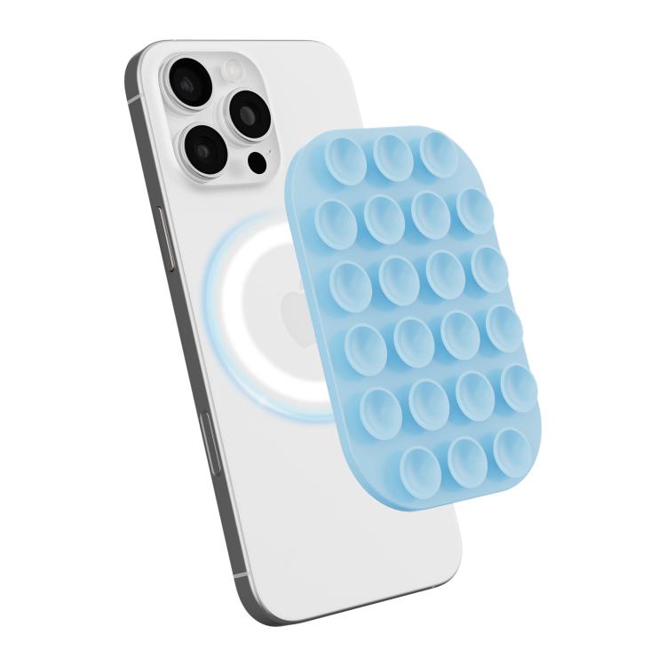 Reusable Silicone Magnetic Phone Holder — Black