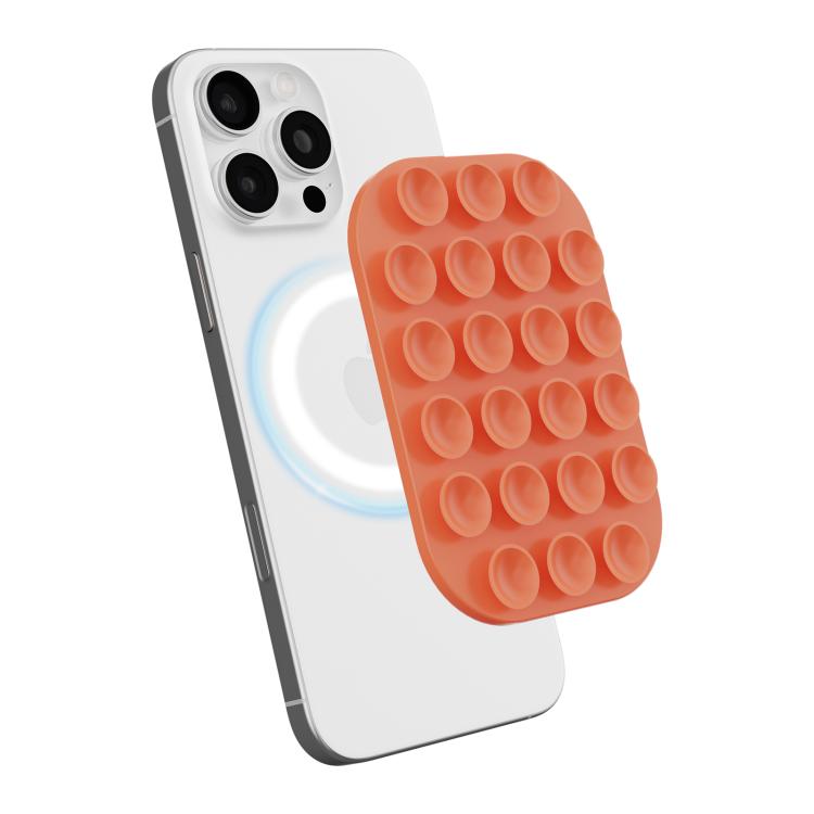 Reusable Silicone Magnetic Phone Holder — White