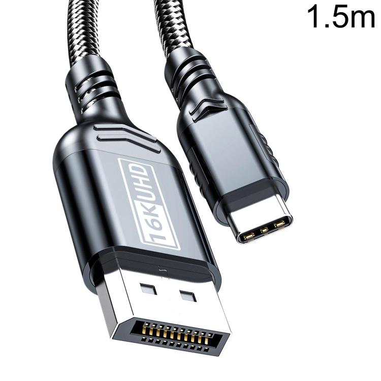 WG226 16K Ultra HD Type-C to DP 2.1 Display Cable Thunderbolt Adapter Cable with Logo