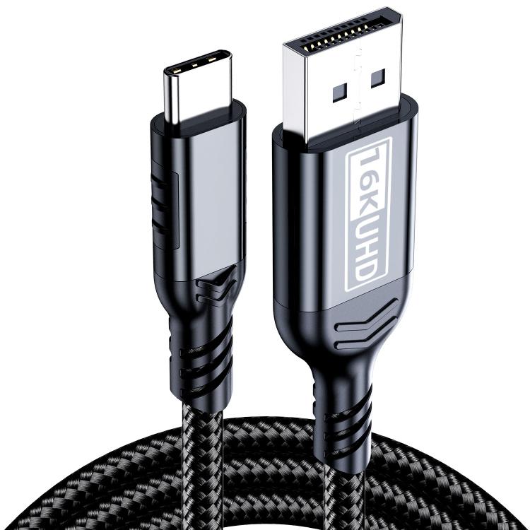 WG226 16K Ultra HD Type-C to DP 2.1 Display Cable Thunderbolt Adapter Cable with Logo