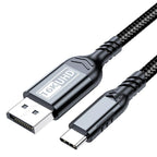 WG226 16K Ultra HD Type-C to DP 2.1 Display Cable Thunderbolt Adapter Cable with Logo