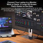 WG226 16K Ultra HD Type-C to DP 2.1 Display Cable Thunderbolt Adapter Cable with Logo
