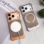 Eagle Metal Frameless Woven Fabric PC Magnetic Holder Phone Case — view 12