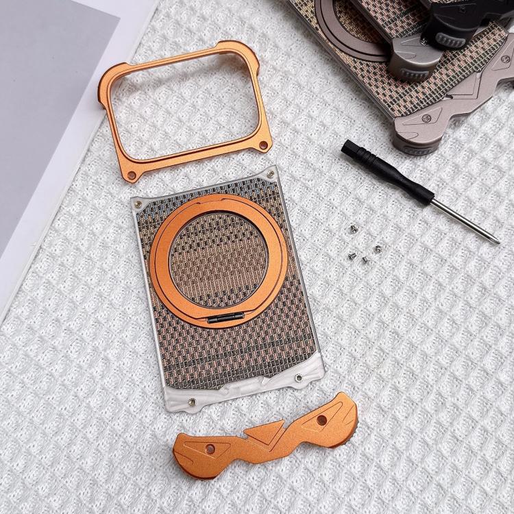 Eagle Metal Frameless Woven Fabric PC Magnetic Holder Phone Case — view 13