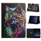 Litchi Texture Voltage Painted Vegan Leather Smart Tablet Case