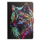 Litchi Texture Voltage Painted Vegan Leather Smart Tablet Case — For iPad Pro 11 2025 / 2024