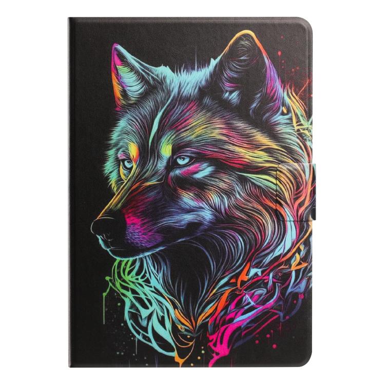 Litchi Texture Voltage Painted Vegan Leather Smart Tablet Case — For iPad Pro 11 2025 / 2024