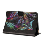 Litchi Texture Voltage Painted Vegan Leather Smart Tablet Case — For iPad Pro 11 2022 / Air 2022 10.9