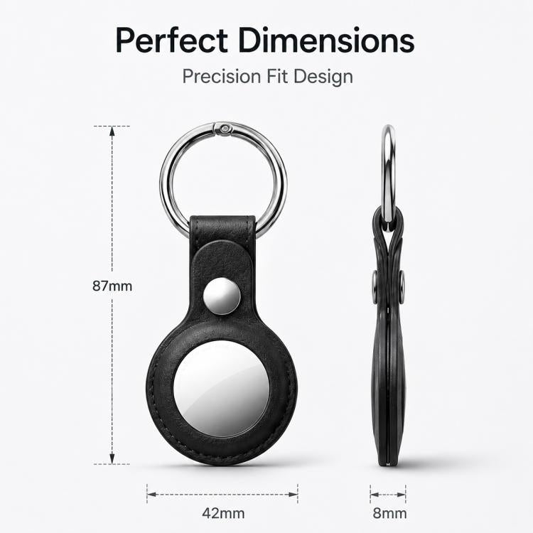 XDcase Double-sided Hollow Vegan Leather Protective Case with Metal Ring