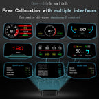 C2 Car HUD Head-up Display GPS Digital Meter Water Temperature / Voltage / Speed