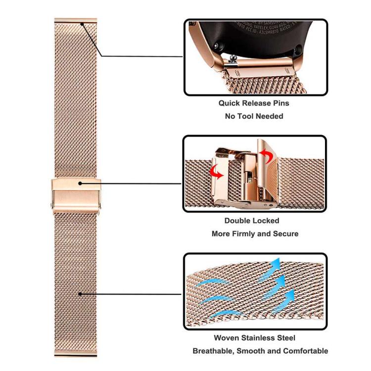 Milanese Buckle Stainless Steel Watch Band with Film Integrated PC Case