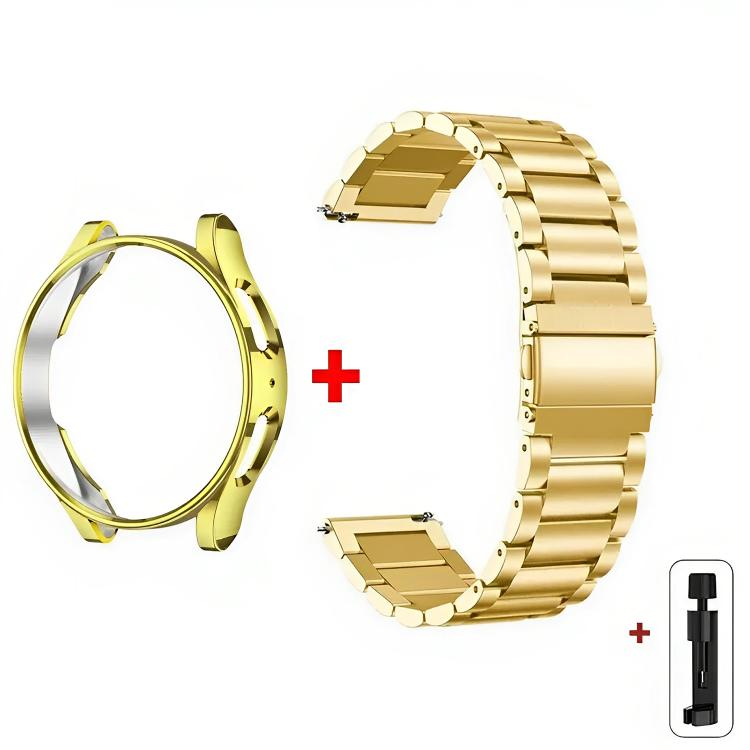 Tri-Beads Stainless Steel Watch Band with Semi-Enclosed TPU Case and Strap Link Remover Set — view 17