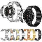 Tri-Beads Stainless Steel Watch Band with Semi-Enclosed TPU Case and Strap Link Remover Set