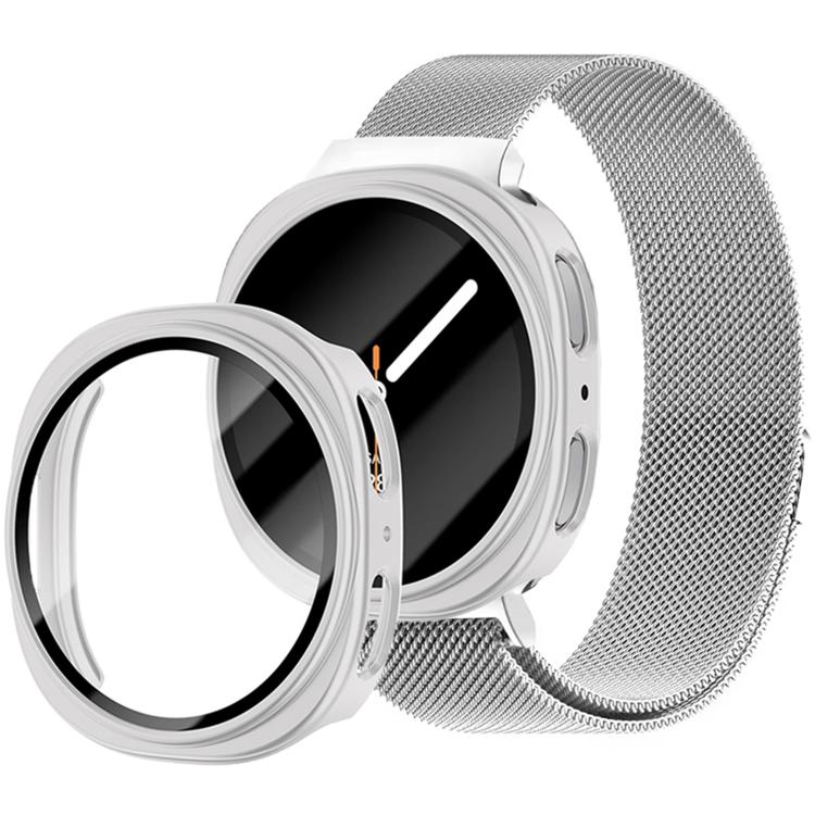 Milanese Stainless Steel Watch Band with Film Integrated PC Case Set — view 7
