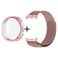 Milanese Stainless Steel Watch Band with Full Coverage TPU Case Set