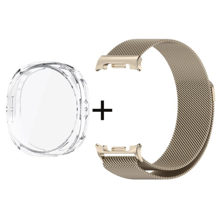 Milanese Stainless Steel Watch Band with Full Coverage TPU Case Set — For Samsung Galaxy Watch8 Classic 46mm