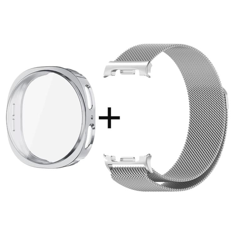 Milanese Stainless Steel Watch Band with Full Coverage TPU Case Set — view 10