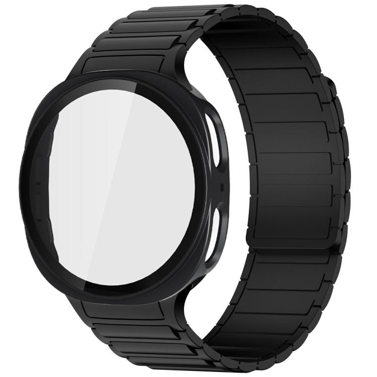 Tri-Beads Magnetic Silicone Watch Band with Film Integrated PC Case Set — view 14