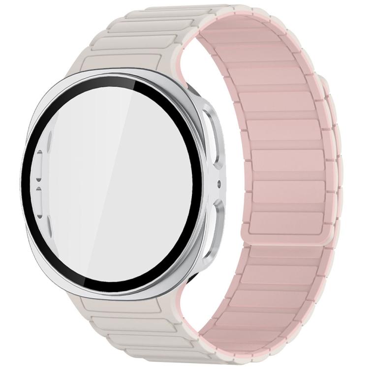 Tri-Beads Magnetic Silicone Watch Band with Film Integrated PC Case Set — view 19