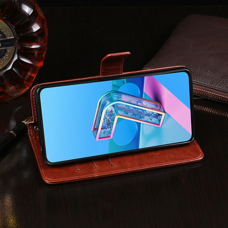 idewei Crazy Horse Texture Horizontal Flip Leather Case with Holder & Card Slots & Wallet