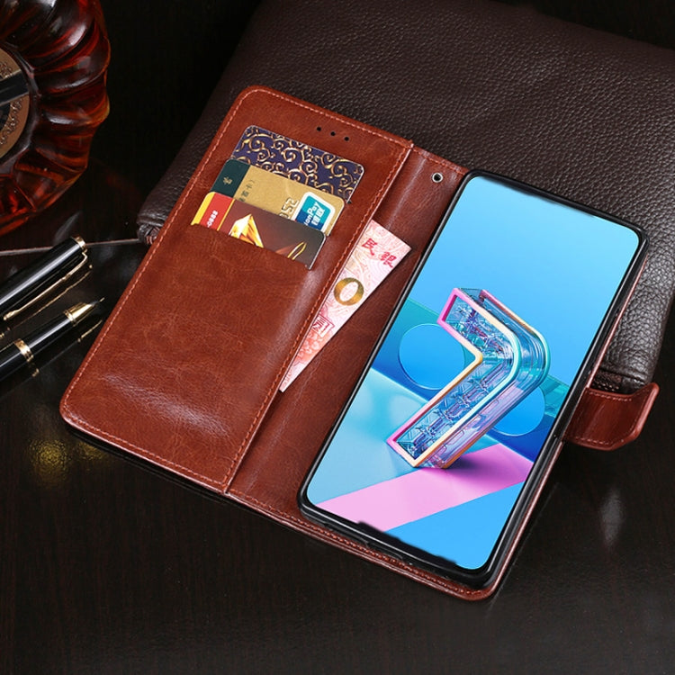 idewei Crazy Horse Texture Horizontal Flip Leather Case with Holder & Card Slots & Wallet