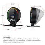 P15 OBD2 Car HUD Head-up Display Water Temperature / Vehicle Speed / Voltage