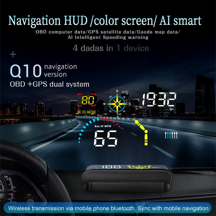 Q10 Car HUD Head-up Display GPS Speed Meter