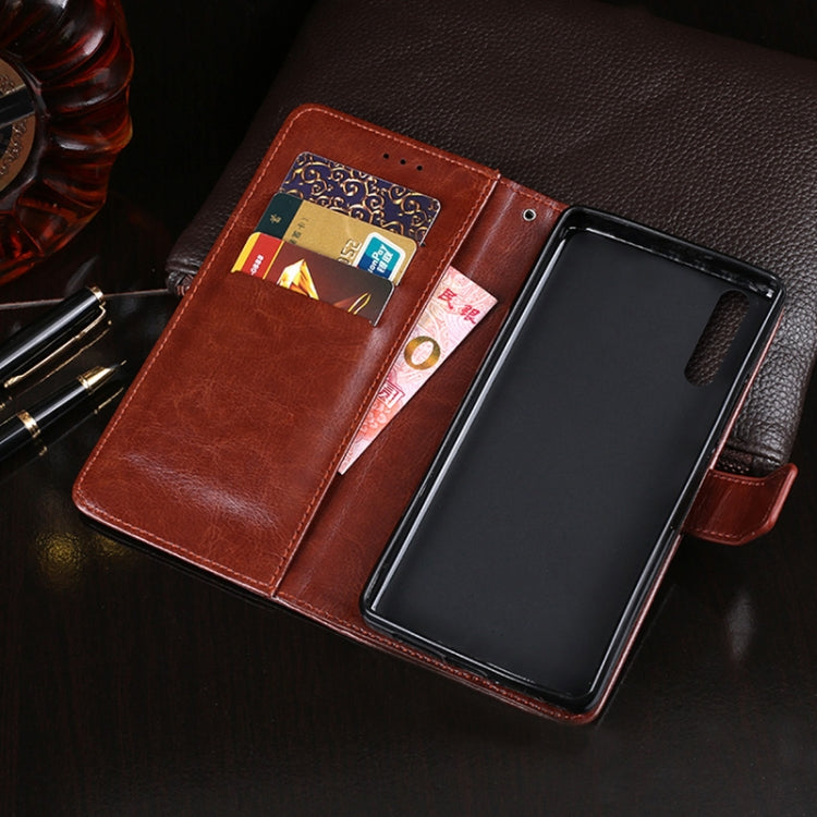 idewei Crazy Horse Texture Horizontal Flip Leather Case with Holder & Card Slots & Wallet