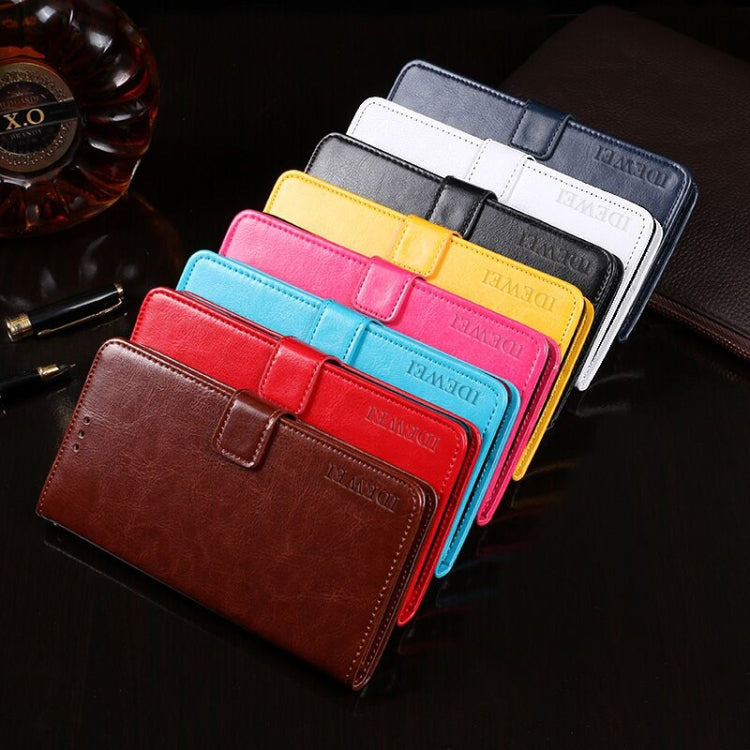 idewei Crazy Horse Texture Horizontal Flip Leather Case with Holder & Card Slots & Wallet