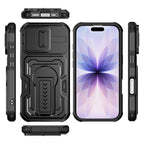 Slid Camera Shield Invisible Holder PC Hybrid TPU Phone Case