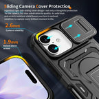 Slid Camera Shield Invisible Holder PC Hybrid TPU Phone Case