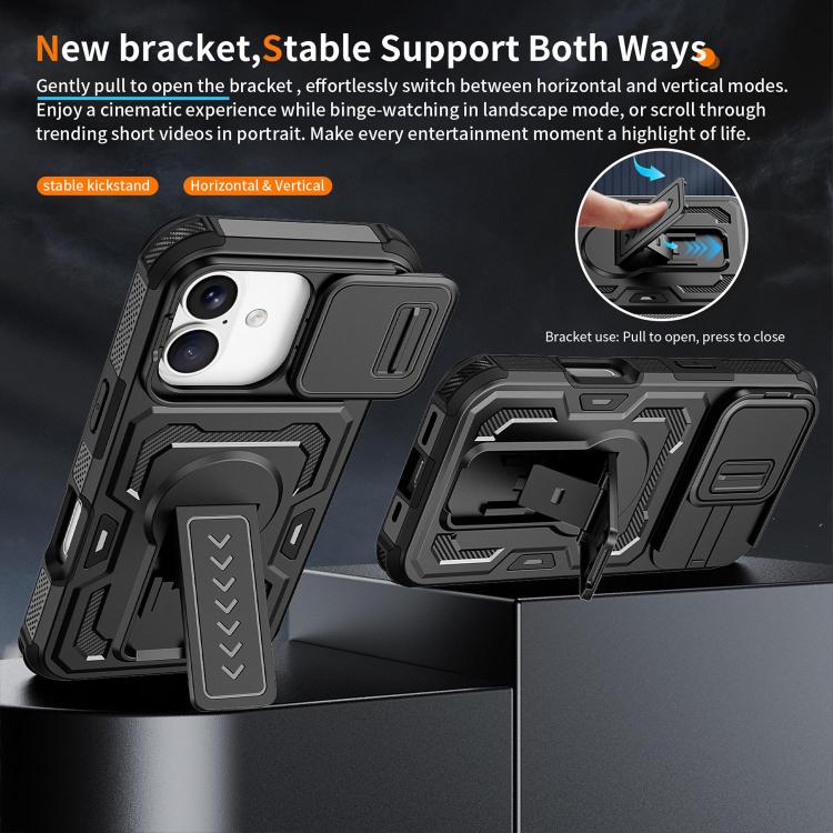 Slid Camera Shield Invisible Holder PC Hybrid TPU Phone Case
