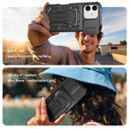 Slid Camera Shield Invisible Holder PC Hybrid TPU Phone Case