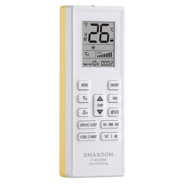 SMASOON K-8008E Universal Air Conditioner Remote Control — Grey