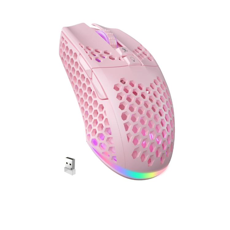 SOLAKAKA SM600 Hollowed Out RGB Tri-mode Wireless Gaming Mouse — view 11